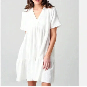 9 Seed Women's Marbella Ruffle Tier Cover-Up Dress